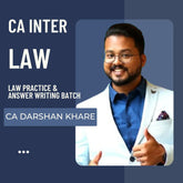 CA Inter Law | Law Practice & Answer Writing Batch by CA Darshan Khare | For Jan 26 Exams